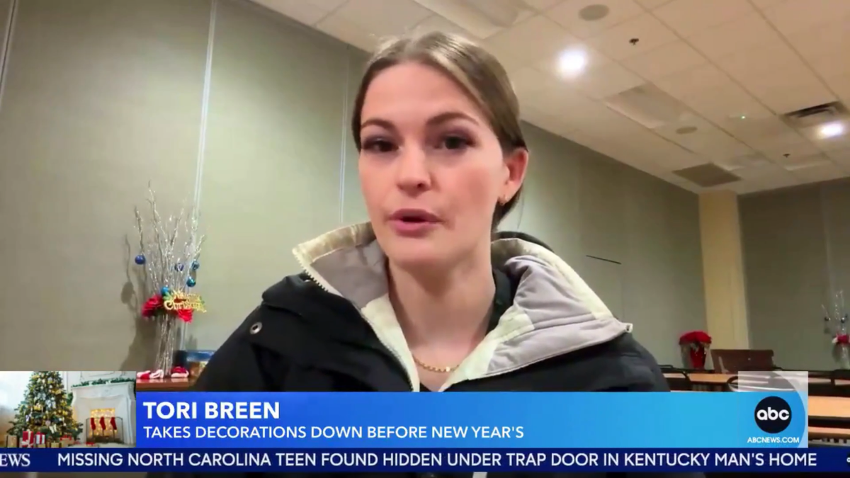 Christmas tree debate segment screenshot GMA