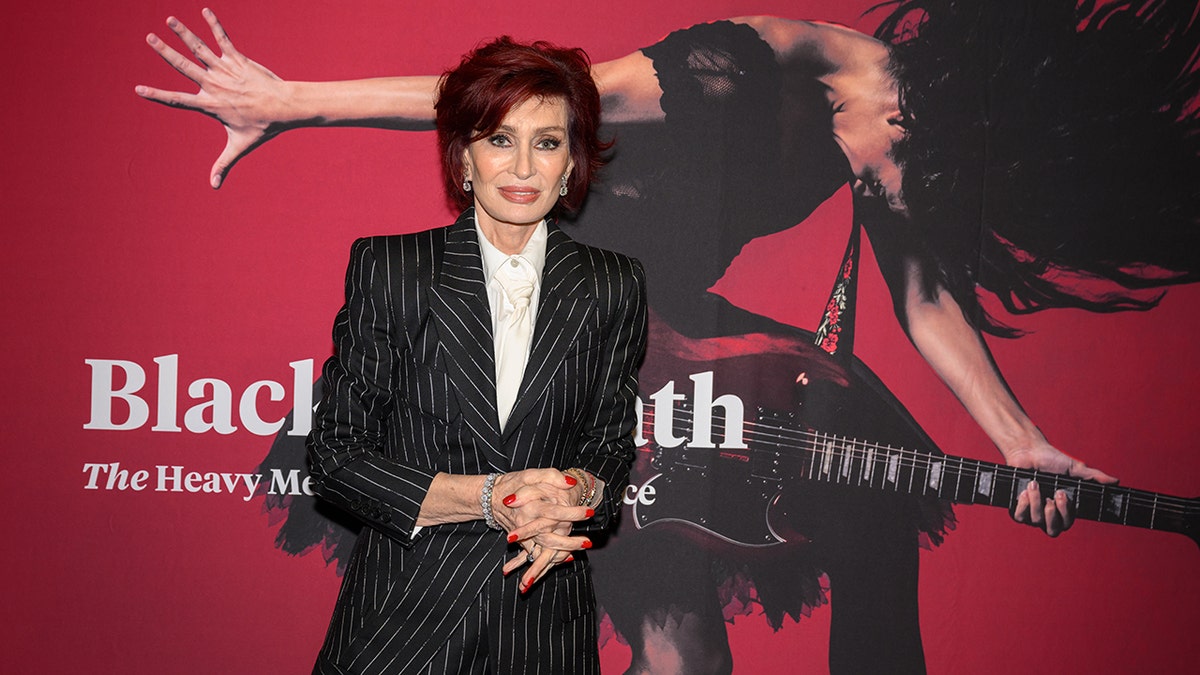 Sharon Osbourne posing on the red carpet