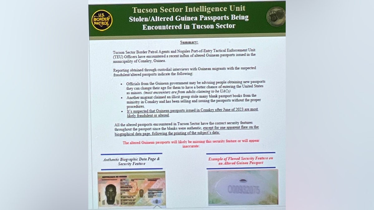 border patrol notice
