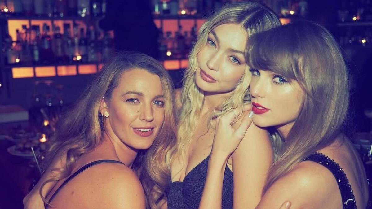 Taylor Swift, Blake Lively and Gigi Hadid pose in a photo