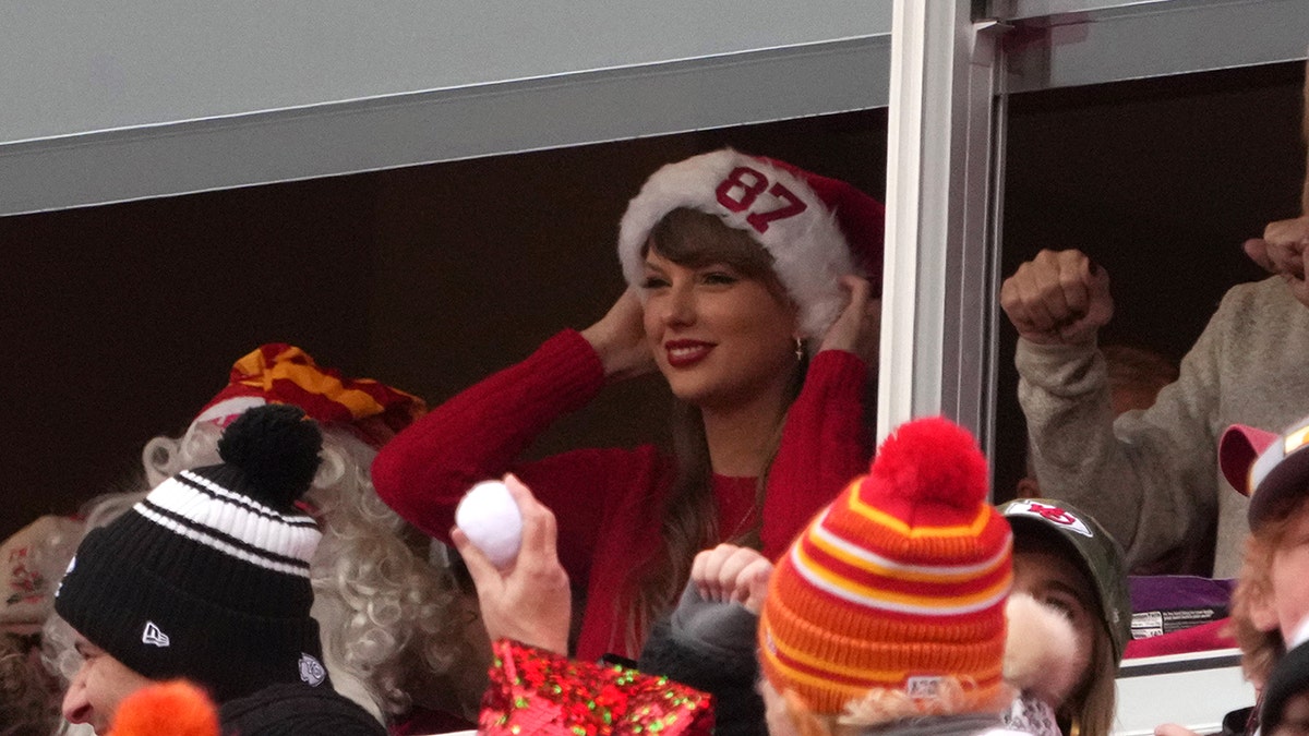 Taylor Swift at the Chiefs game on Christmas day