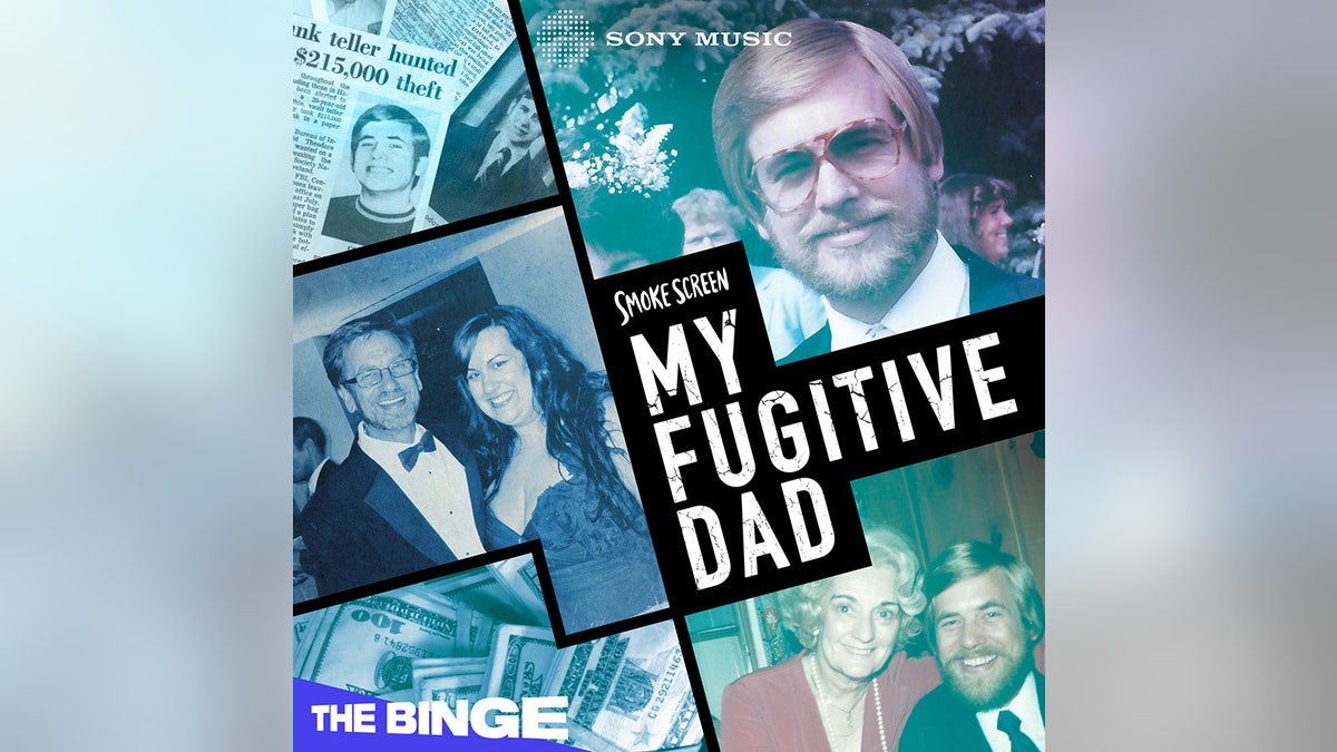Poster for Smoke Screen My Fugitive Dad true crime podcast