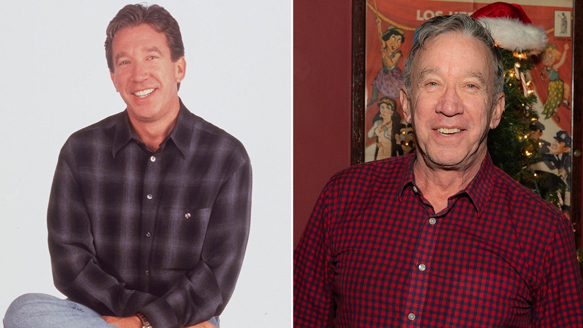 Side by side pictures of Tim Allen in 1998 and 2023