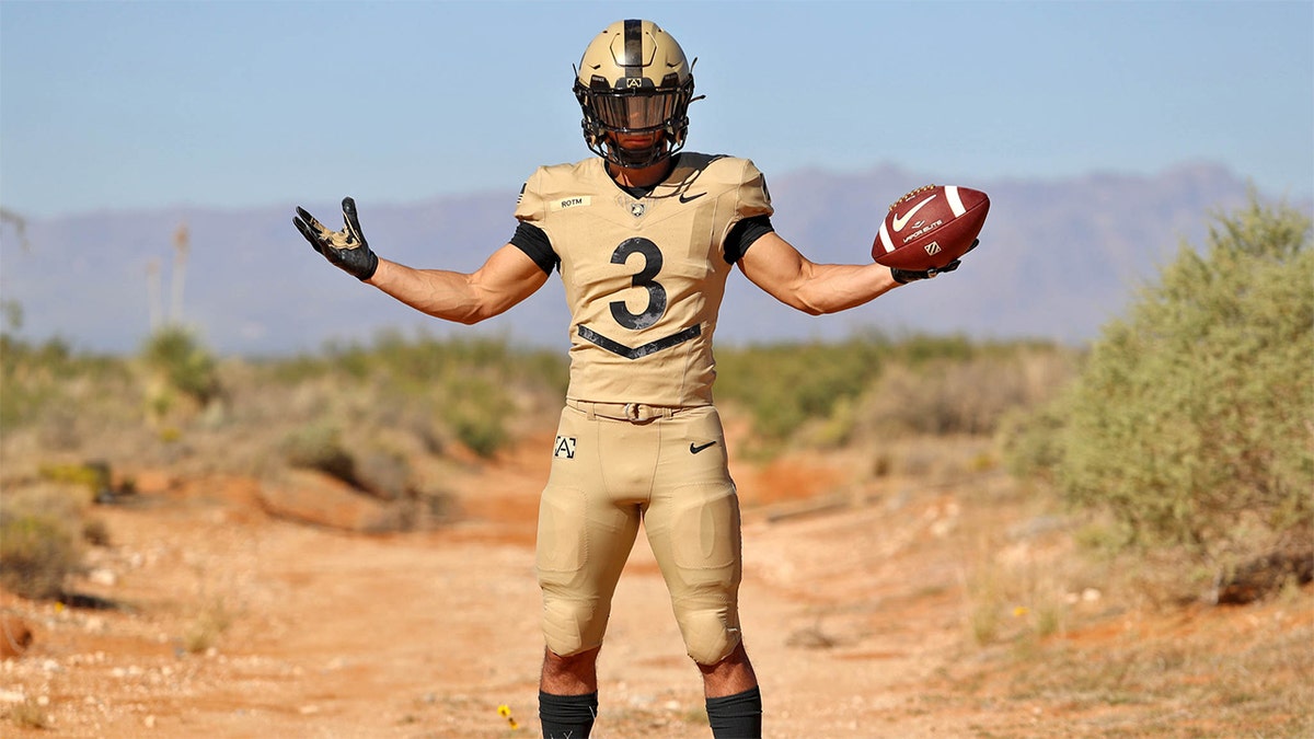 The Army football uniform against Navy is debuted
