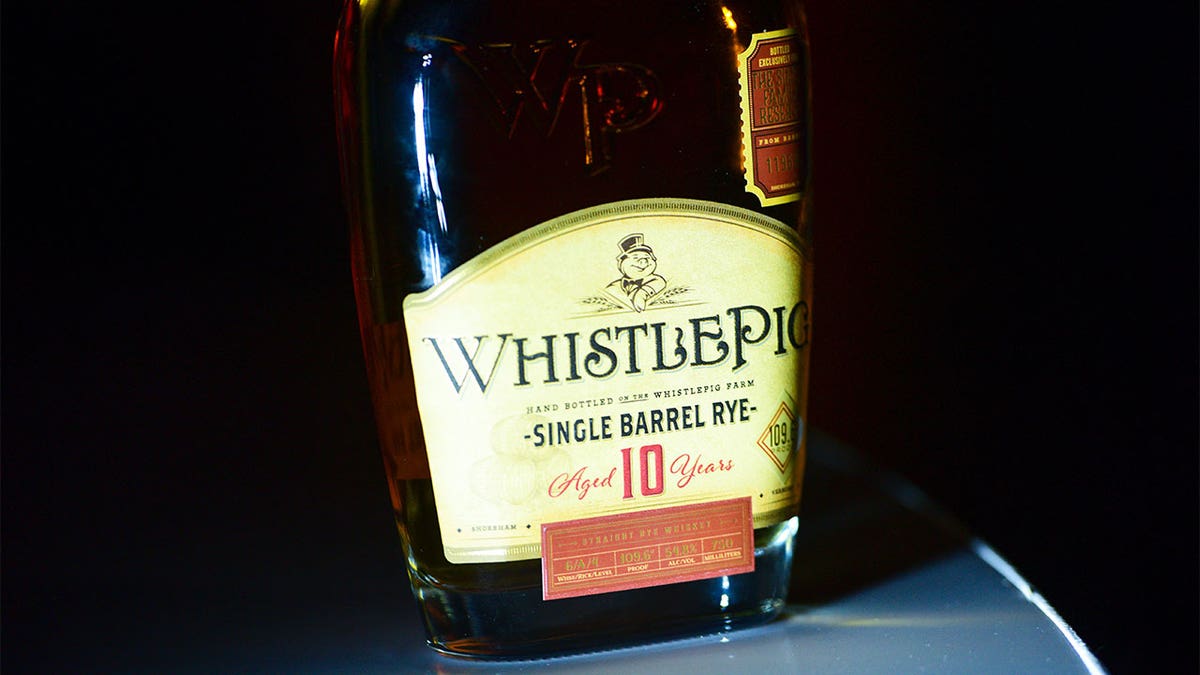 WhistlePig whiskey bottle