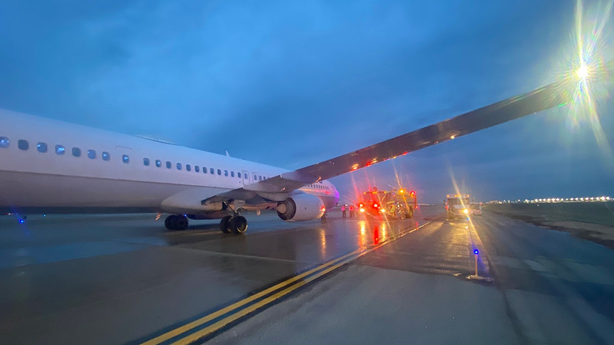 Plane seen on runway