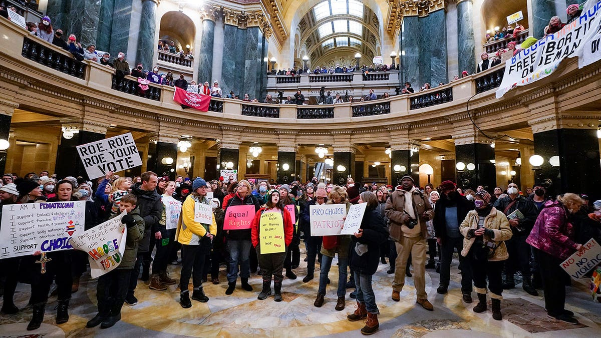 Manifestantes de Wisconsin