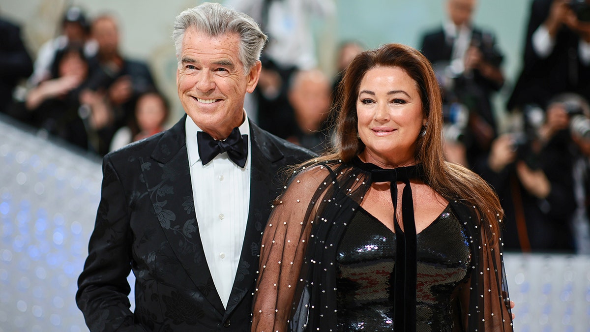 Pierce Brosnan and his wife Keeley at the met gala