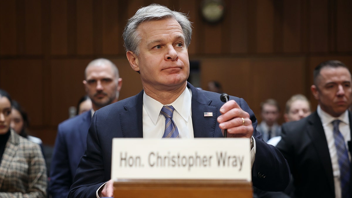 FBI Director Christopher Wray astatine Senate Judiciary Committee hearing