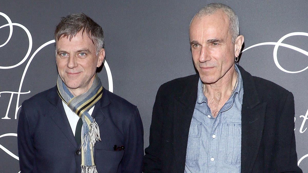 Paul Thomas Anderson and Daniel Day-Lewis on the carpet at the "Phantom Thread" premiere