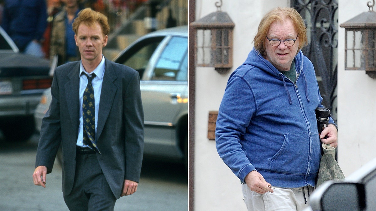 split of David Caruso then and now