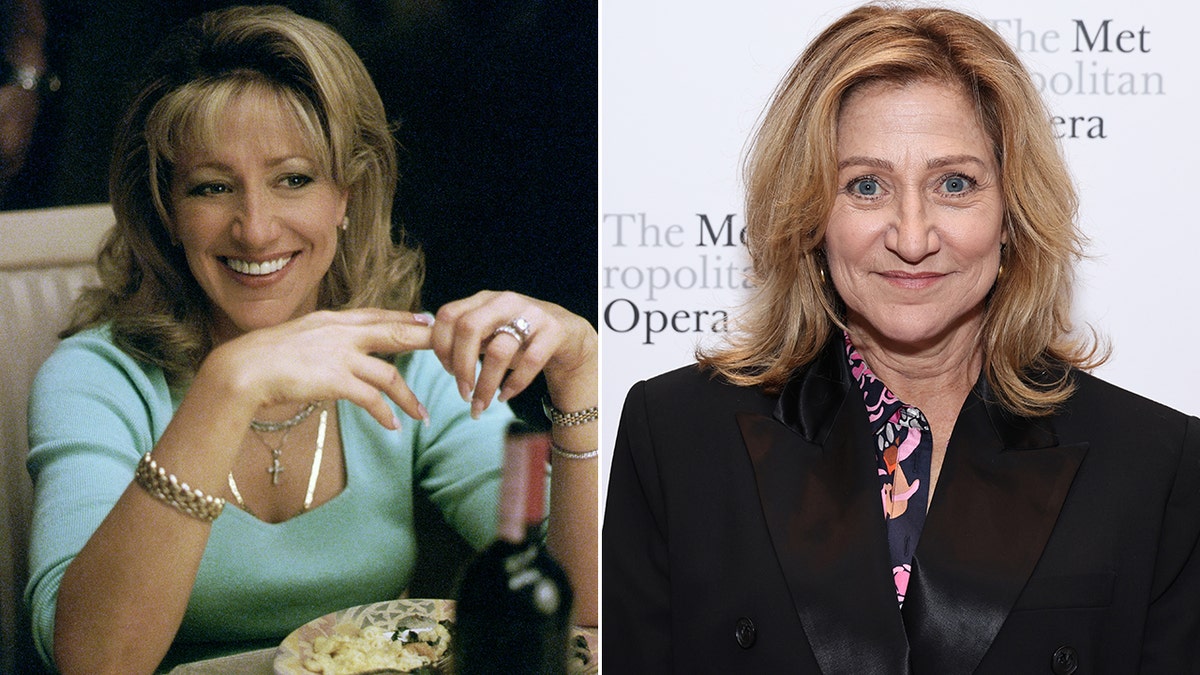 Edie Falco then and now split