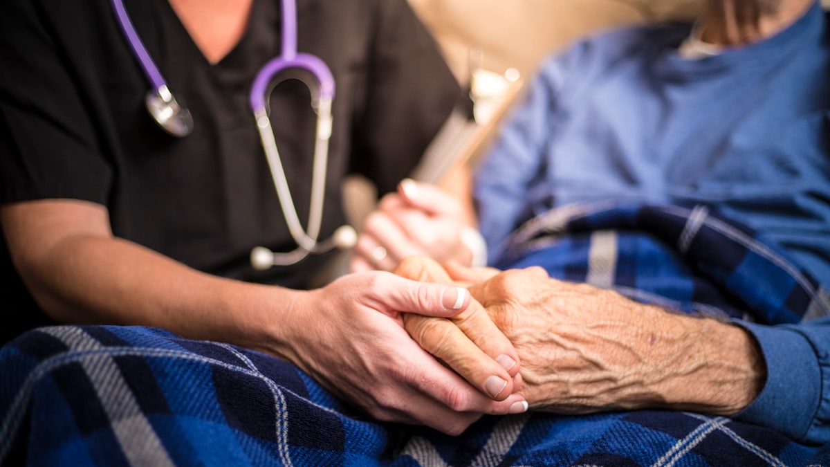 Elderly woman nursing home