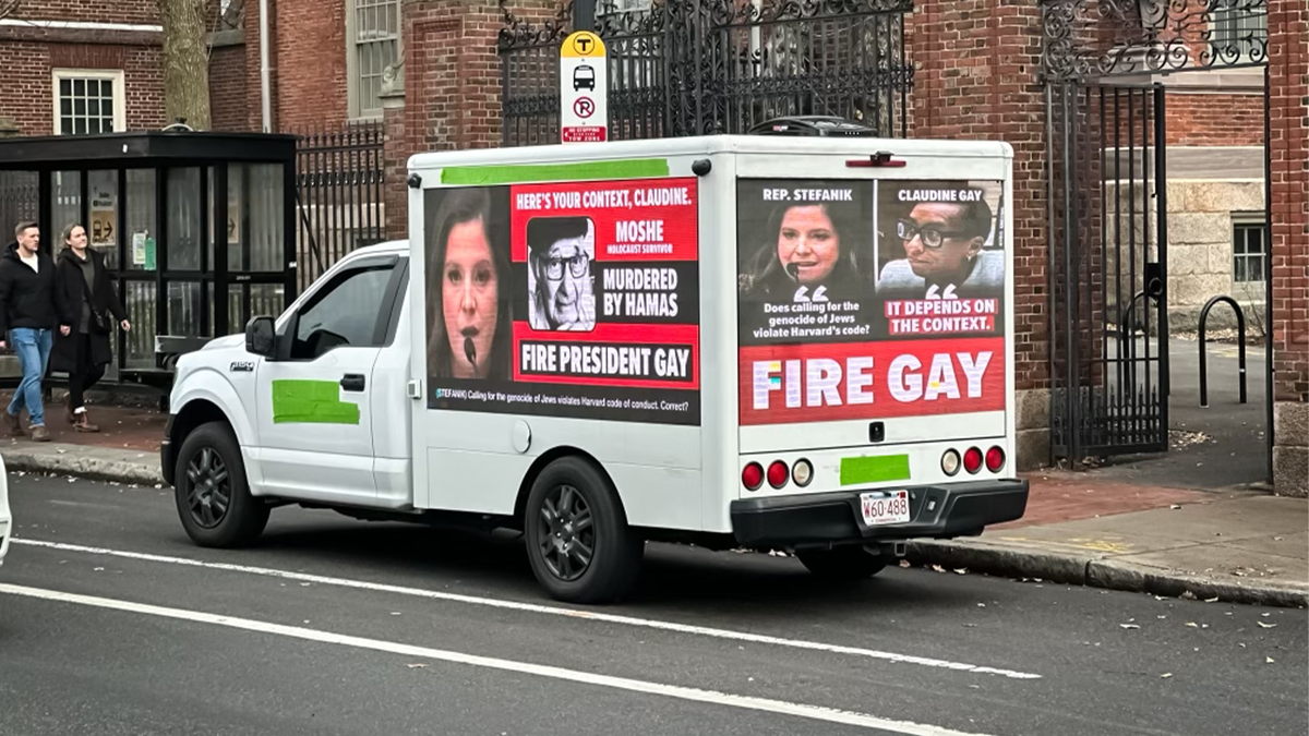 Box truck demanding President Gay be fired
