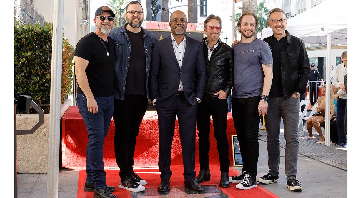 Darius Rucker and Hootie & the Blowfish at Hollywood Walk of Fame unveiling