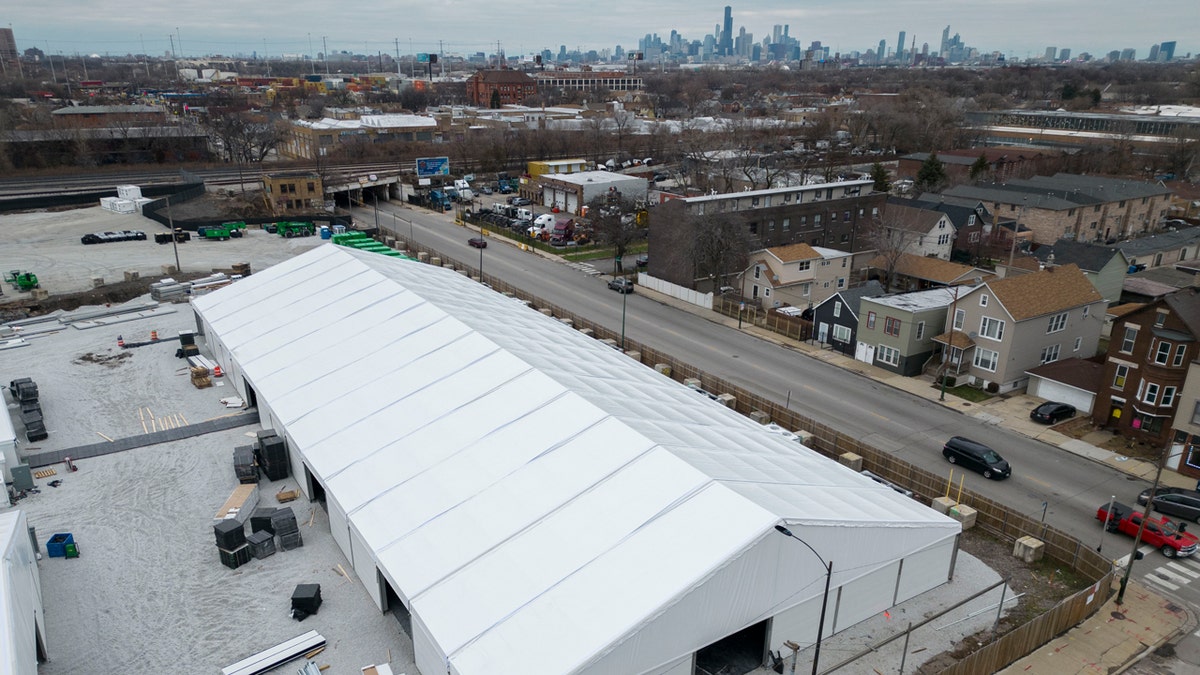 Chicago migrant camp site