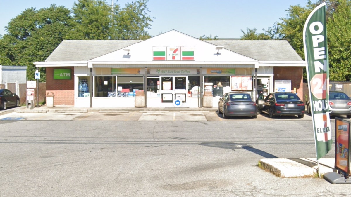 The 7-Eleven store where Randy Purnell and Aaron Douglas allegedly stole a Nissan Altima with a toddler in the backseat