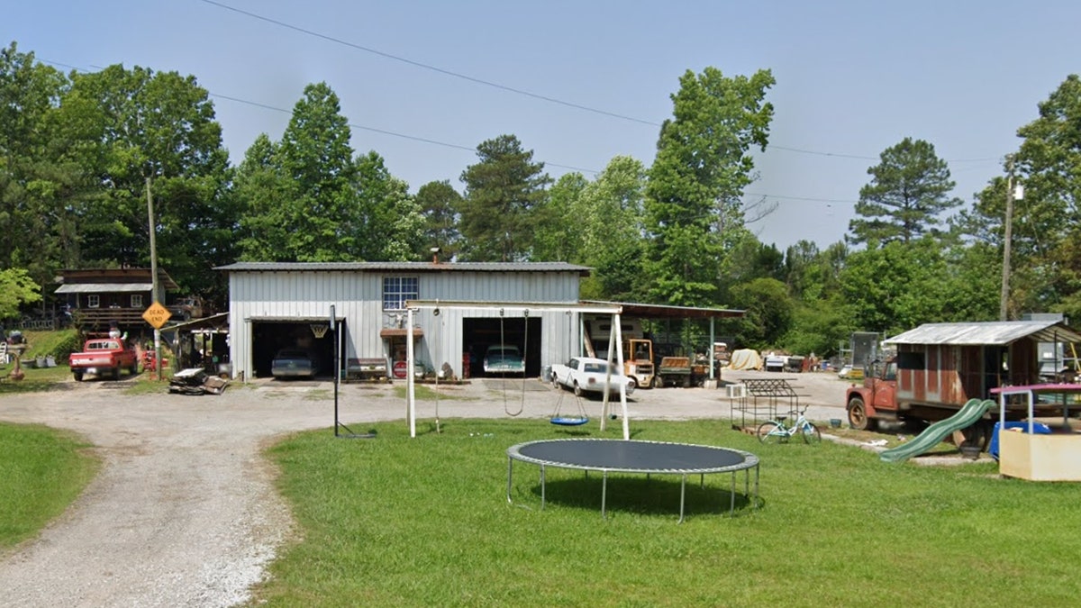 The residence where a shootout occurred Sunday on the 500 block of Georgia Loop in Woodstock