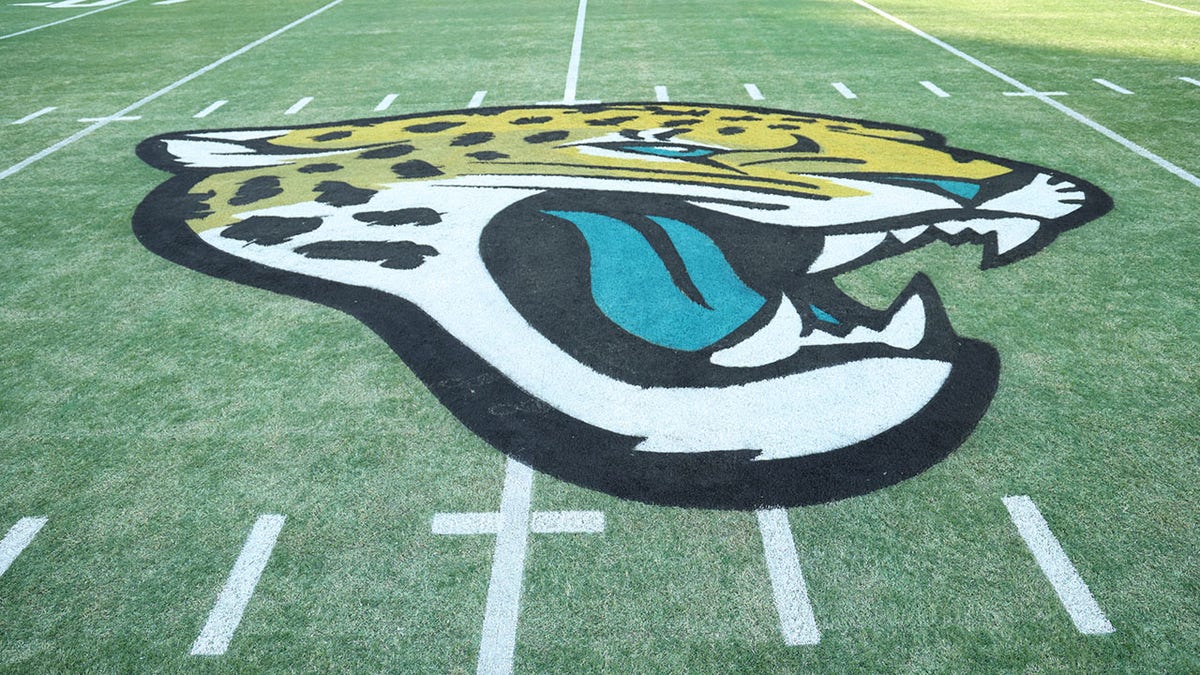 Jaguars logo on field