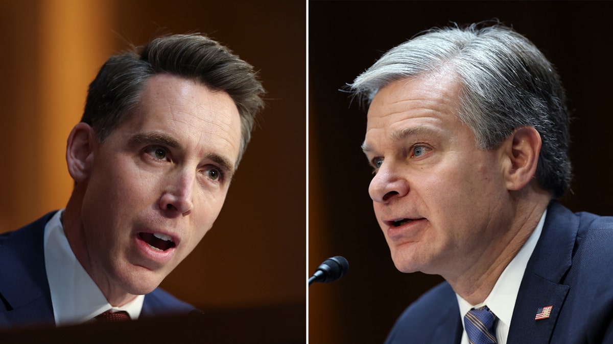 Josh Hawley and Christopher Wray