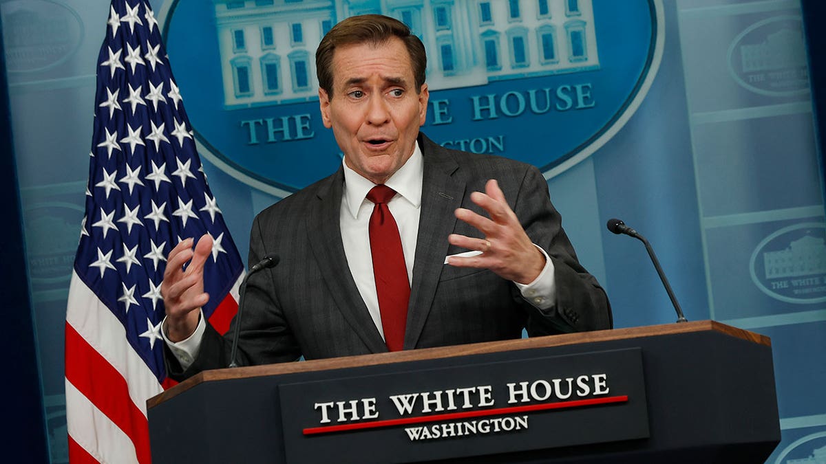 White House Press Secretary Karine Jean-Pierre And NSC Strategic Communications Coordinator John Kirby Hold Media Briefing