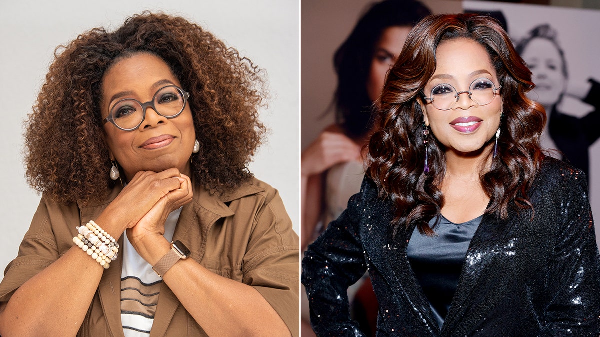 A photo of Oprah Winfrey in 2019 and 2023