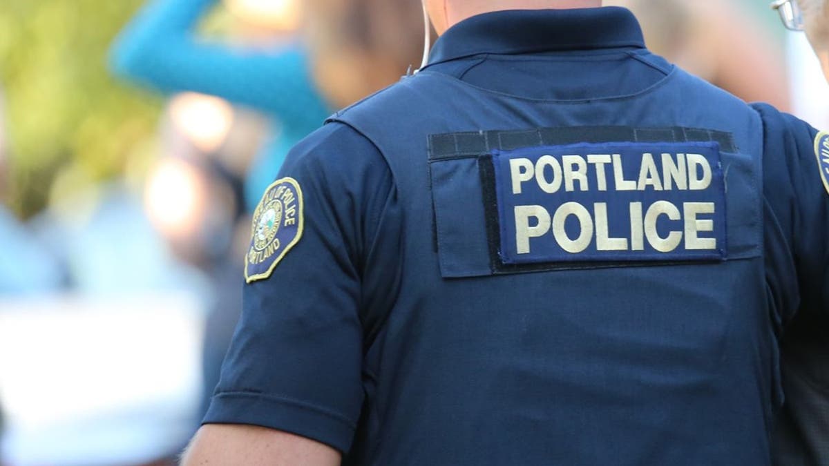 Portland Police Officer's Back