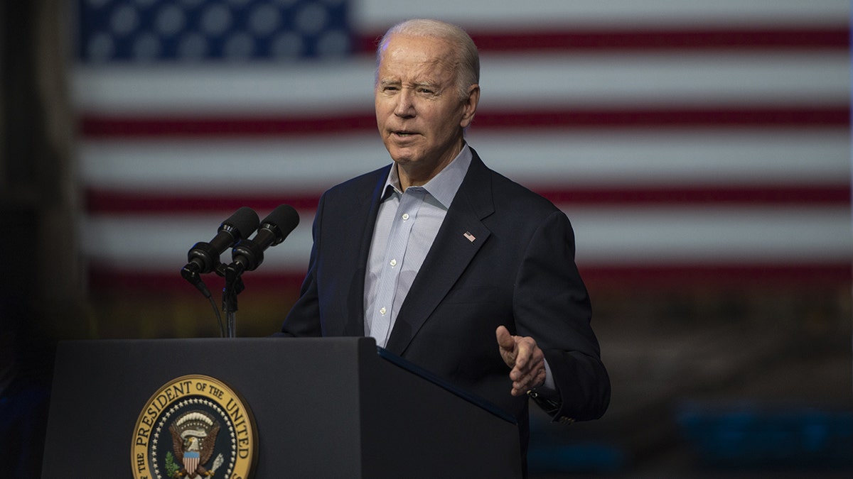 President Biden Delivers Remarks At CS Wind Manufacturing Facility