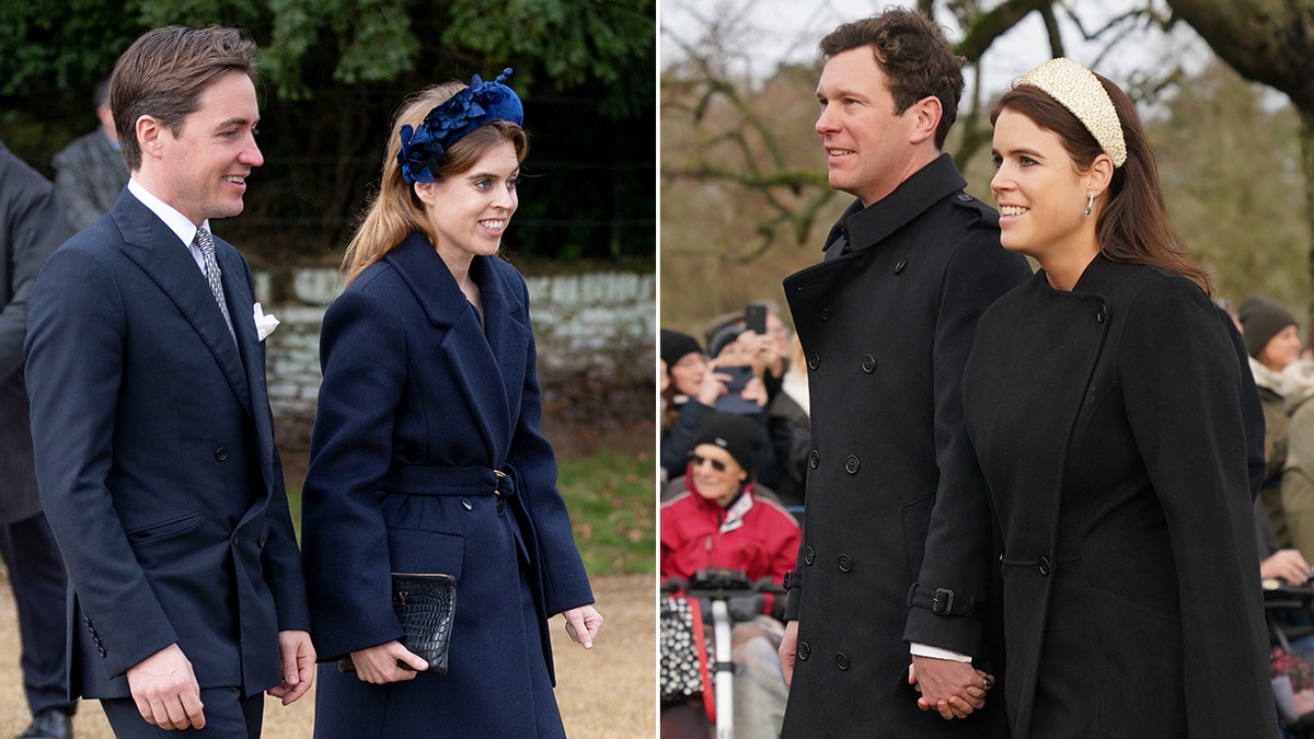 Photos of Princess Beatrice, Princess Eugenie with husbands