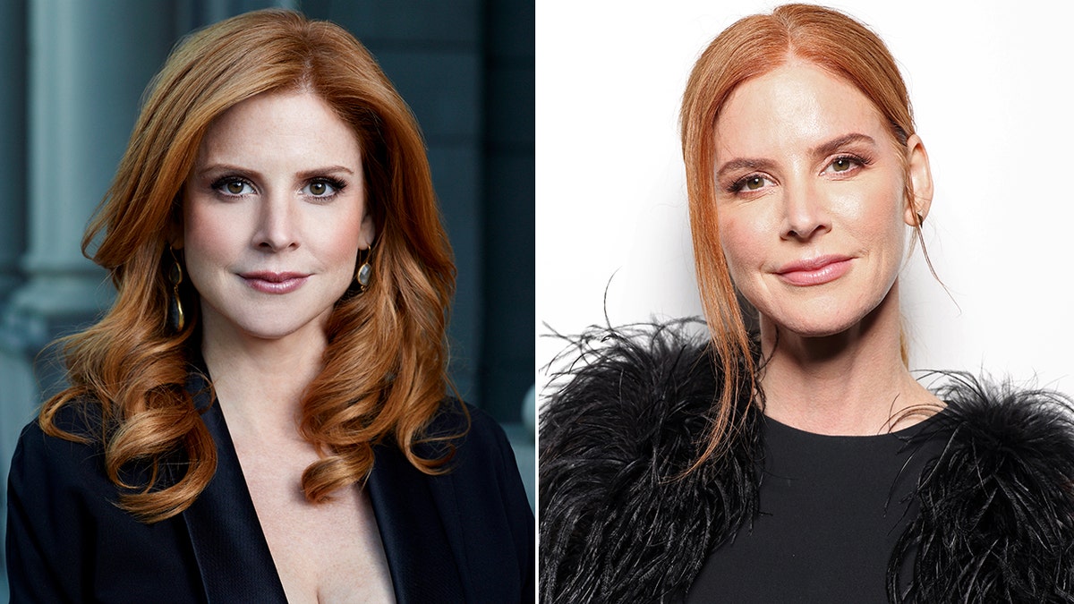 Sarah Rafferty then and now split