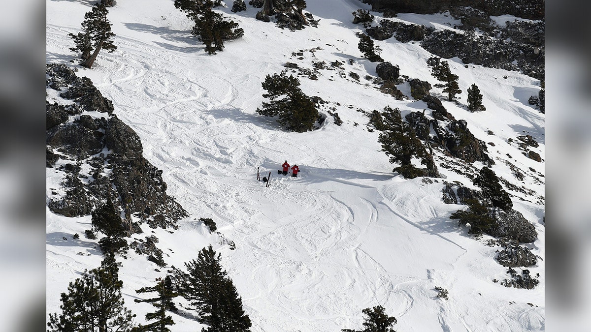 Rescuers at Alpine Meadows