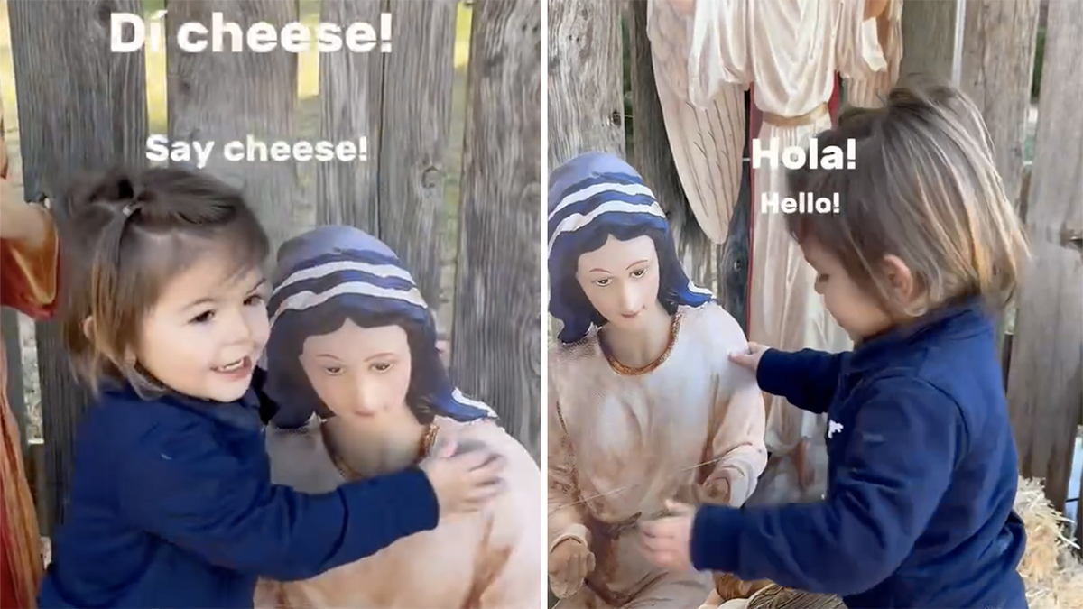 Wadgymar toddler Virgin Mary and baby Jesus