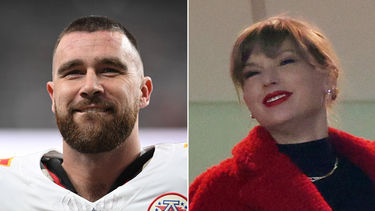 Taylor Swift cheers for Travis Kelce Sunday at Chiefs game