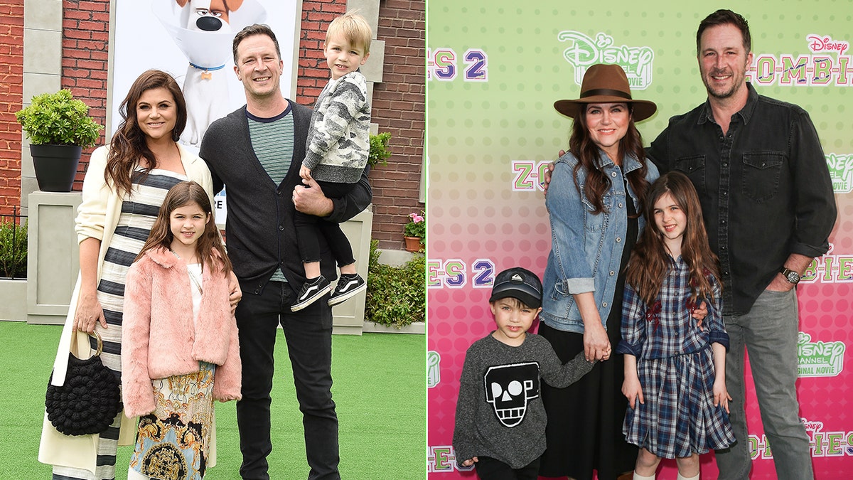Photos of Tiffani Thiessen, Brady Smith and their children