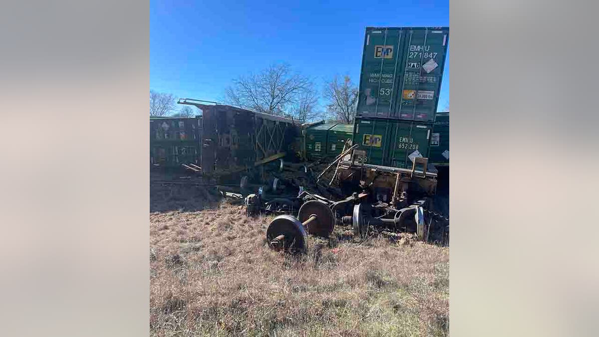 broken semi-truck trailer