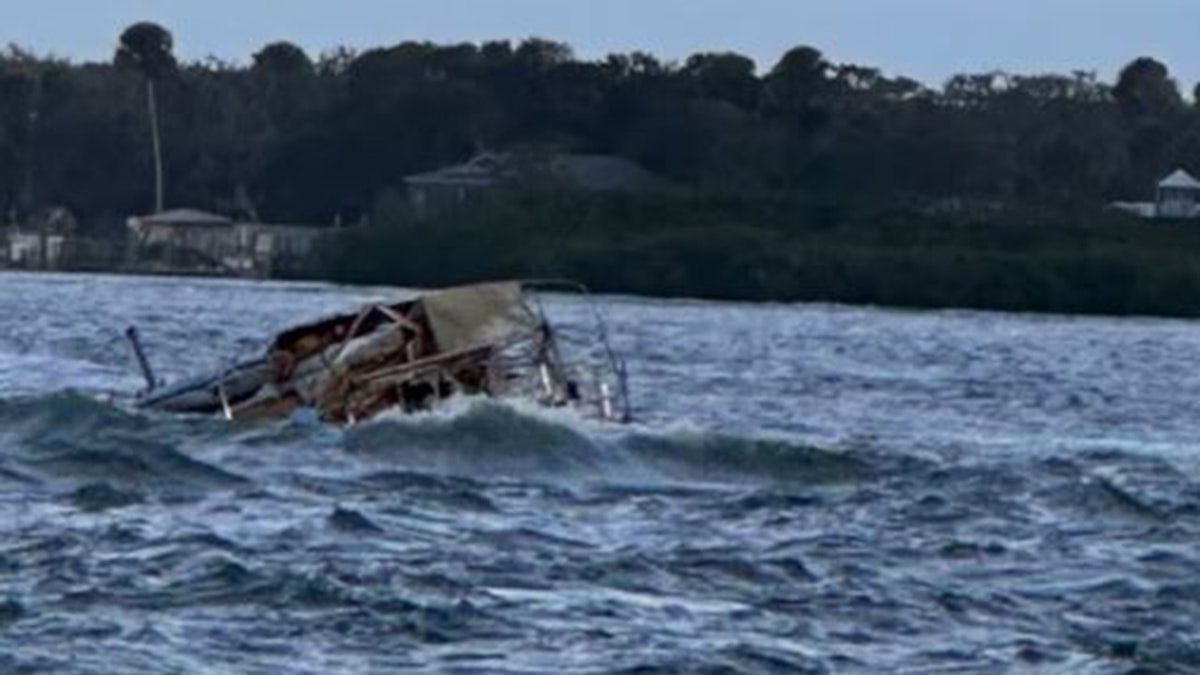 Boat that has run aground