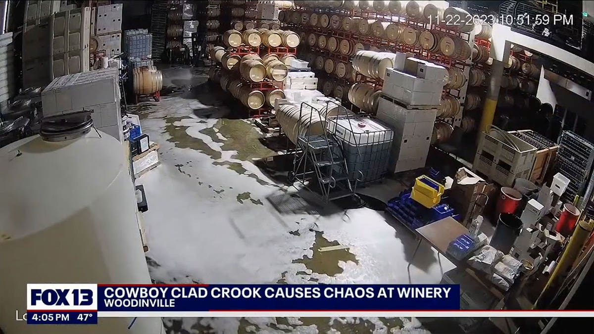 Sparkman Cellars spilled wine