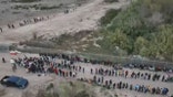 Dec. 12, 2023: Migrants are processed in Eagle Pass, Texas.