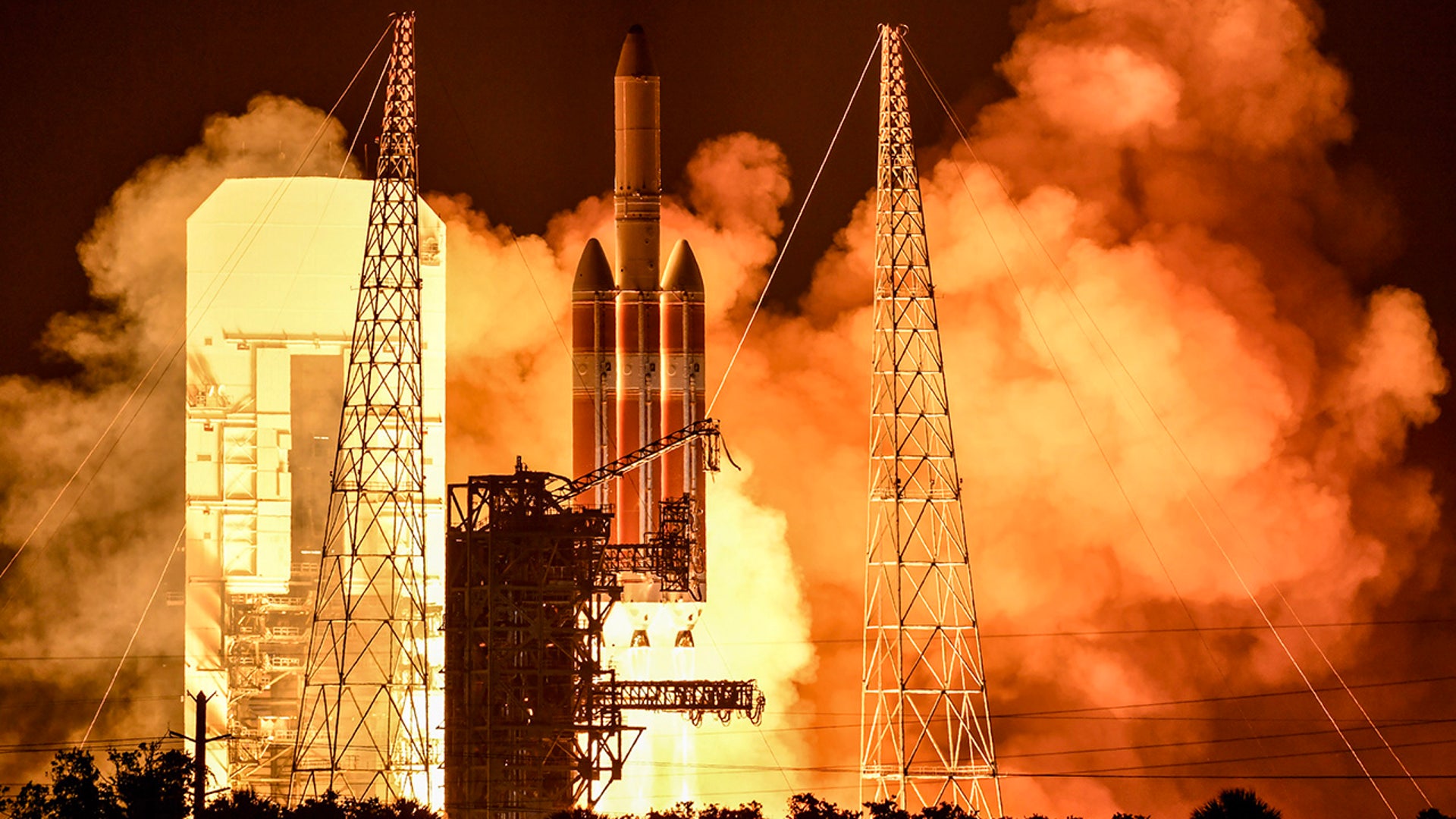 United Launch Alliance Delta IV Heavy lifts off from Cape Canaveral Space Force Station