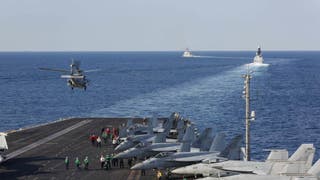 One crew member missing after US Navy helicopter makes emergency landing in Arabian Sea