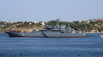 Ukraine hits Crimean port, damages Russian warship, Moscow says