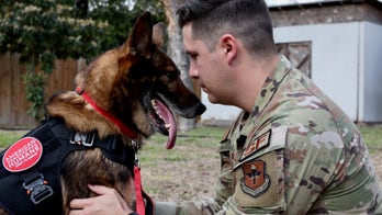 Dog that served our nation is reunited with its former Air Force handler: 'It's been a blessing'