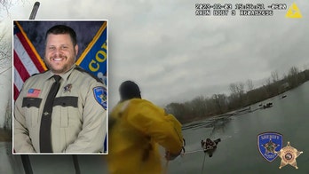 'Selfless' Minnesota deputy crawls across thin ice to rescue fishermen, dog: video