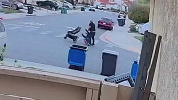 Arrest made in disturbing video showing shocking moment California man pushing baby stroller is sucker-punched