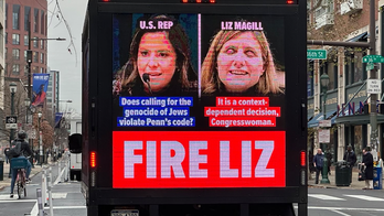 Truck billboards calling for Penn president's firing circle campus after Israel remarks