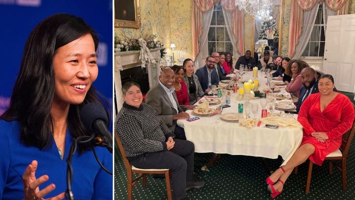Woke Boston mayor shows off photo from segregated holiday bash online after defending it