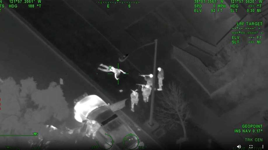 Chase suspects surrender to officers