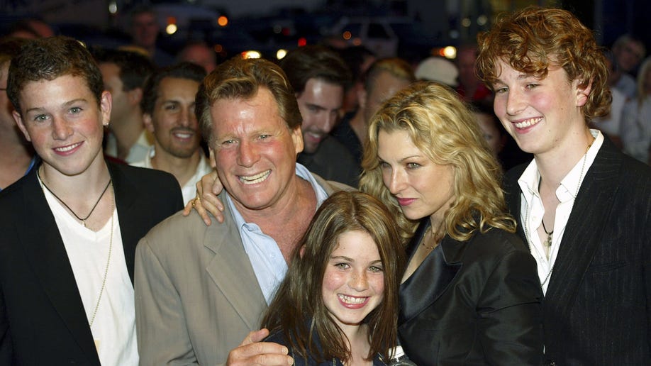 Ryan O'Neal and his family
