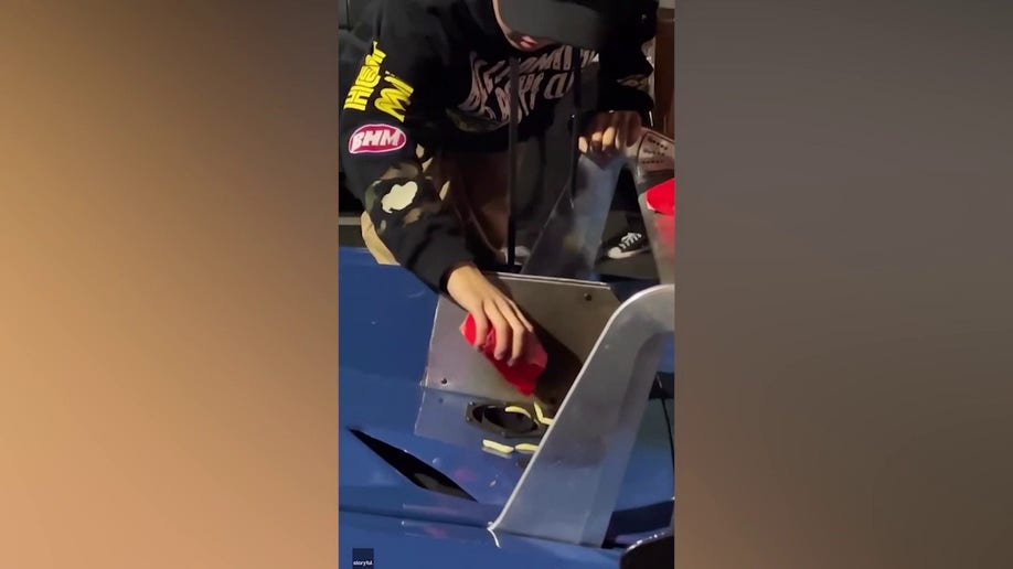 Video shows Lamborghini shooting French fries
