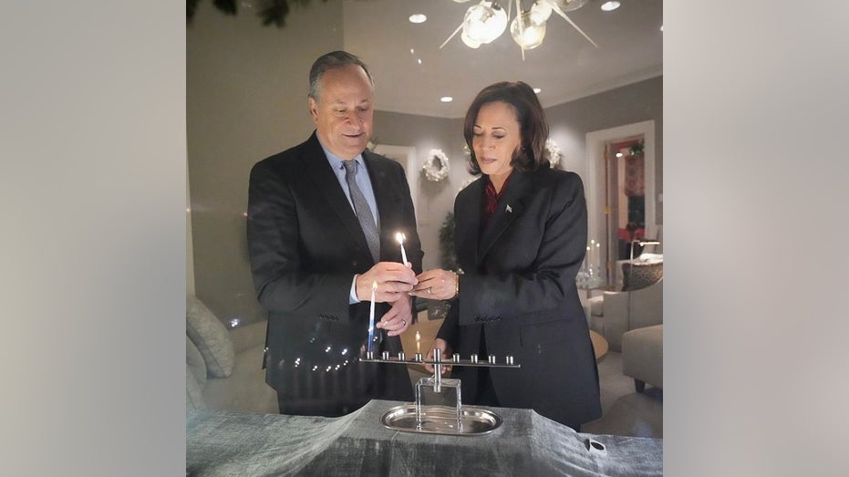 VP Harris' husband botches Hanukkah story on social media during celebration of major Jewish holiday